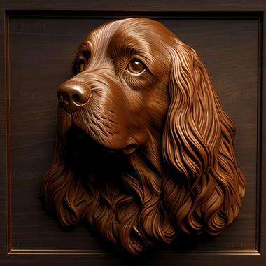 3D model Sussex Spaniel dog (STL)